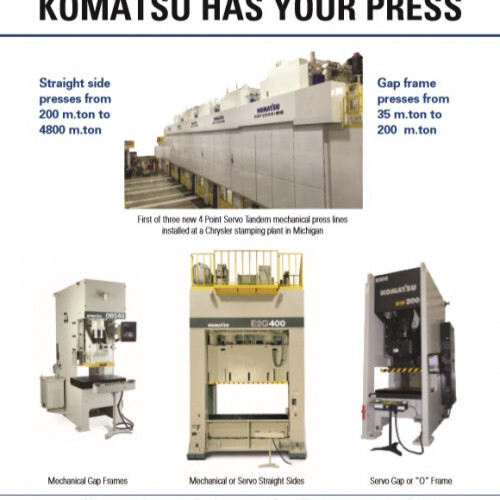 KOMATSU E2W200 Straight Side Presses | PressTrader Limited