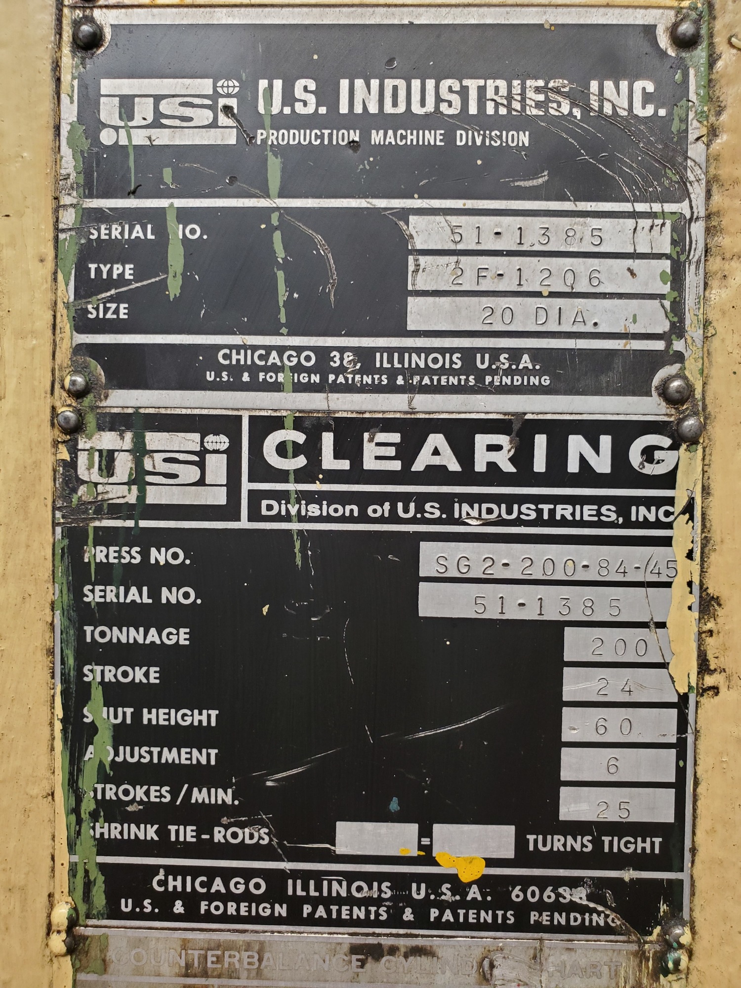CLEARING SG2-200-84-45 Gap Frame (OBS) Presses | PressTrader Limited