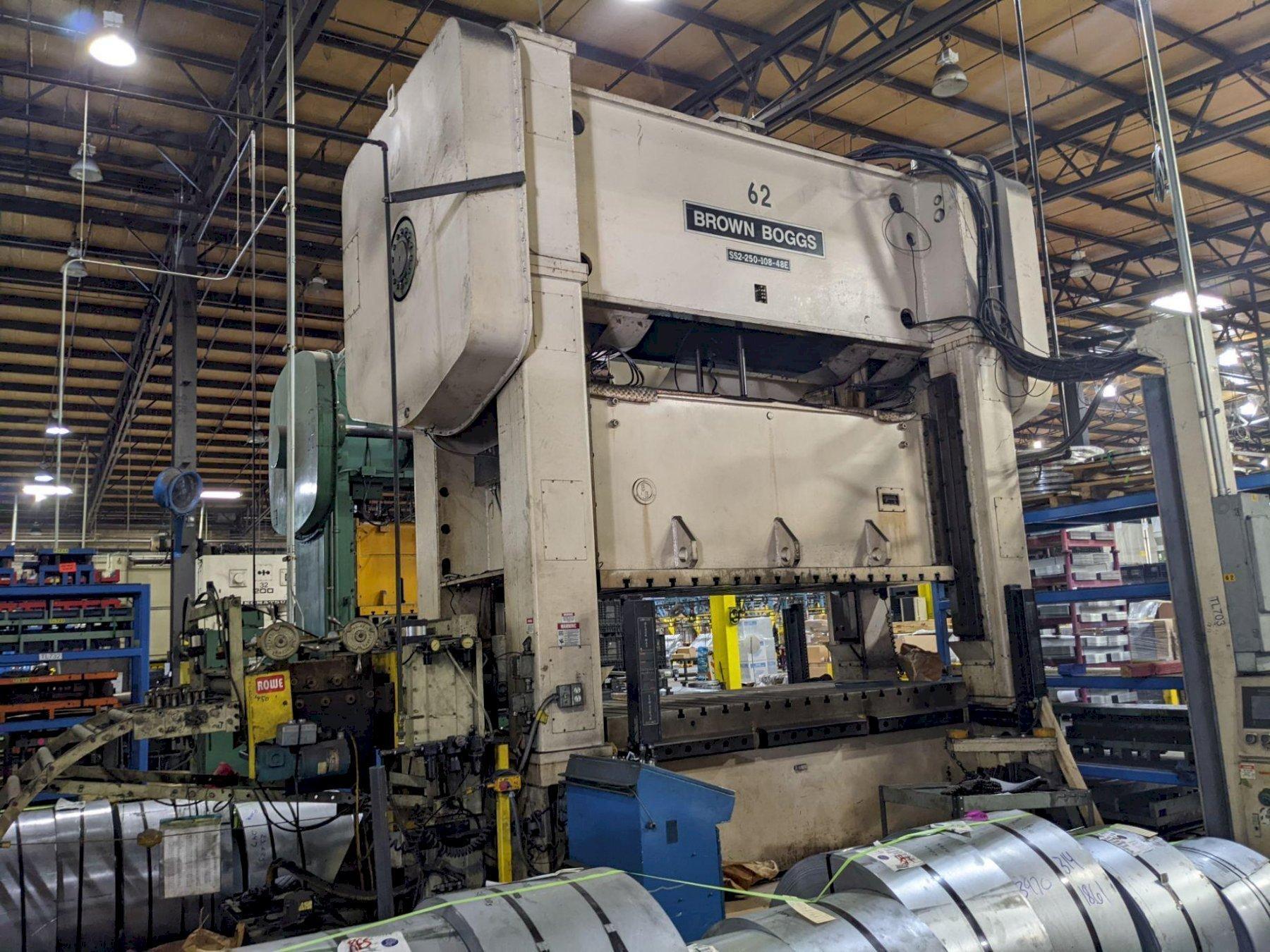 1998 BROWN & BOGGS SS2-250-108X48 Straight Side Presses | PressTrader Limited